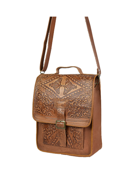 EMBOSSED REPORTER BAG